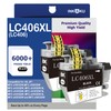 INKOKU LC406XL LC406 Black Ink Cartridges, 2 Pack Compatible with