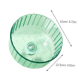 VICASKY Silent Chinchilla Wheel Compact Decorative Rat Wheel for Hamsters Hedgehogs and Small Pets Diameter Retro Green Exercise Accessory for Mice and Gerbils