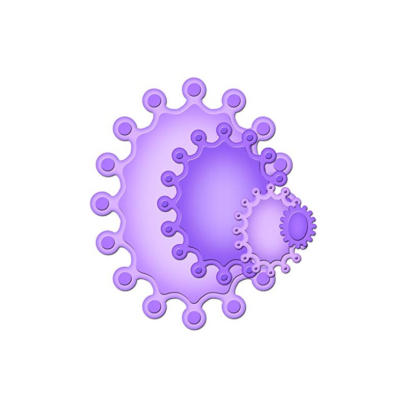 Spellbinders Nestabilities Decorative Elements Dies, Crowned Ovals