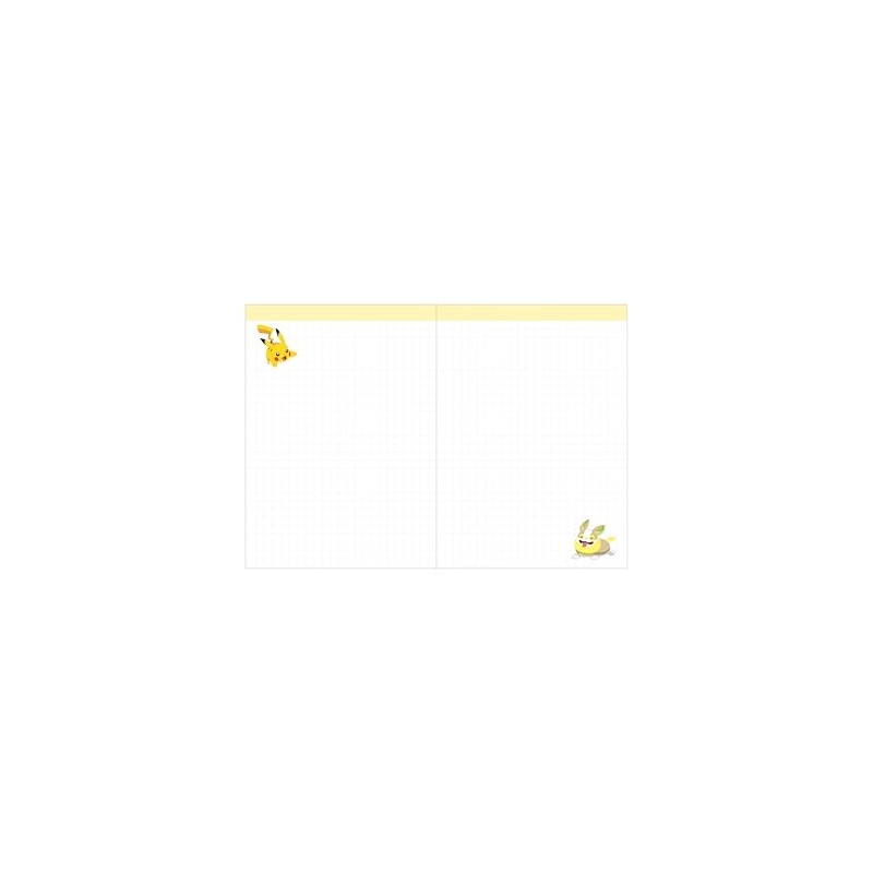 Sunstar Stationery S2958570 Pocket Monster Notebook, Monthly, A6, Pikachu