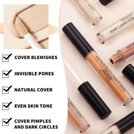 Full Coverage Concealer for Mature Skin - Under Eye Concealer, Long Lasting Moisturising Concealer, Easy to Blend, Vegan Residue Free (#04, 2.5ml)
