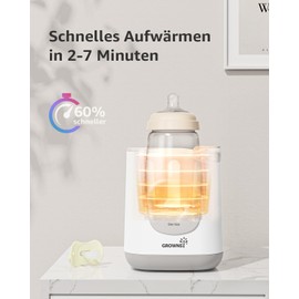 Baby Bottle Warmer, Baby Food Warmer, Quick Heating and Keeping Warm, Defrosting, Bottle Warmer, BPA-Free for Bottles and Baby Food
