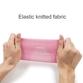 Kids Knit Elbow Brace Support - Luwint Compression Arm Protection Sleeves for Volleyball Weightlifting Tennis Tendonitis, 1 Pair (Pink)