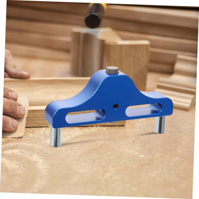 Operitacx Aluminum Alloy Center Marking Tool 95mm Woodworking Wire Gauge