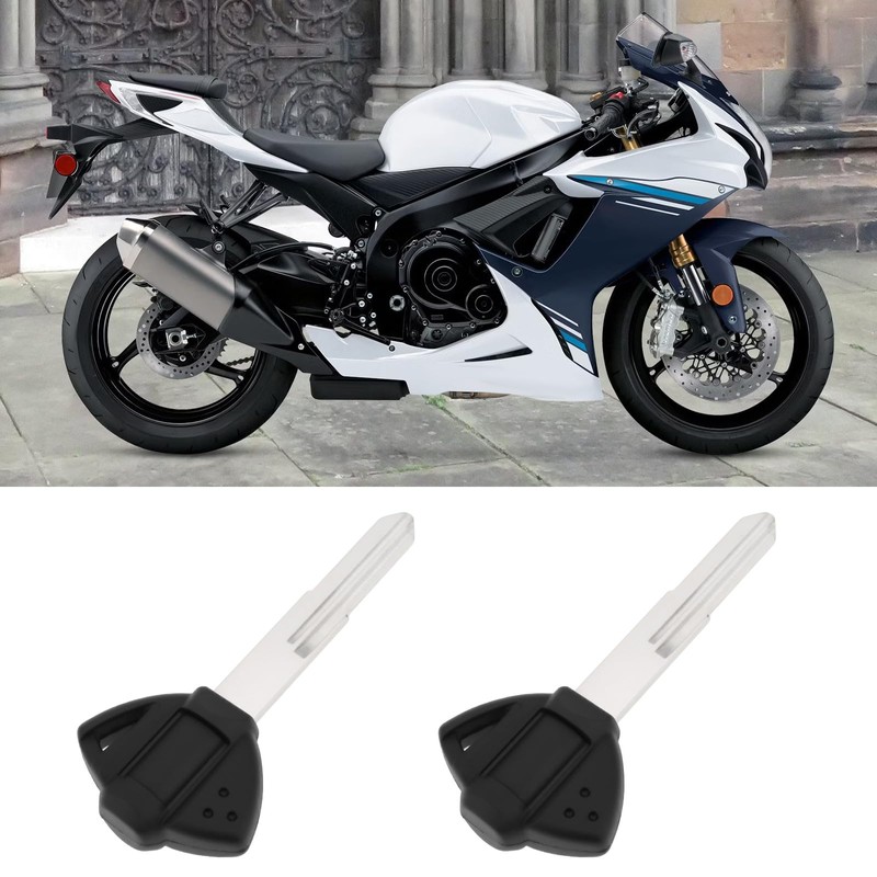 SG Store 2 x Motorcycle Key Blank Uncut Blade Compatible