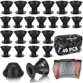 Rizos Sin Calor de Silicona, 40 Pzs Rizadores para Onda Natural, Portátil