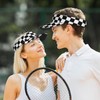 SEPTYK Summer Unisex Sun Visor Hat - Black White Race