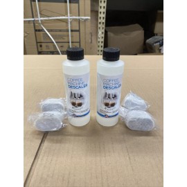 For Keuring (4+4) 4-Use FreshFlow Coffee Machine Descaling Solution Plus 4 Filters New