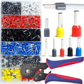 Unbranded Ring crimping tool self-adjusting wire connectors ratchet pliers 1200 pieces