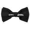 boxed-gifts Mens Clip On Bow Tie - Solid Color Bowties