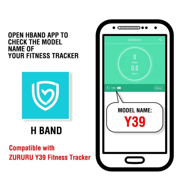 ZURURU Y39 Replacement Band Y39 Fitness Tracker