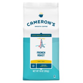 Cameron's Coffee Roasted Ground Coffee Bag, French Roast, 10 Ounce