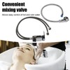 Shampoo Bowl Faucet Rust Resistant 70cm Hose Zinc Alloy Structure
