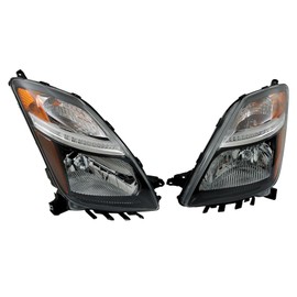 Silscvtt Headlights Assembly Replacement for Toyota Prius 2006-2009 Black Housing Reflector Headlamp Driver and Passenger Side 8117047160 8113047160