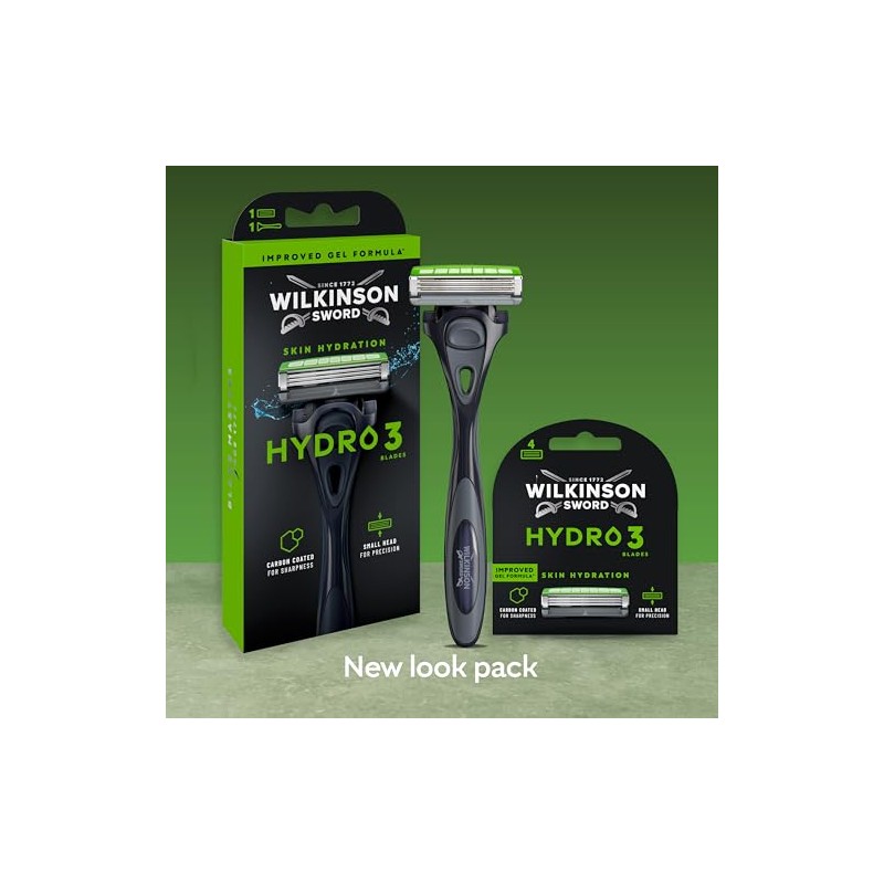 Wilkinson Sword Hydro 3 Razors for Men, Value Pack, Dual