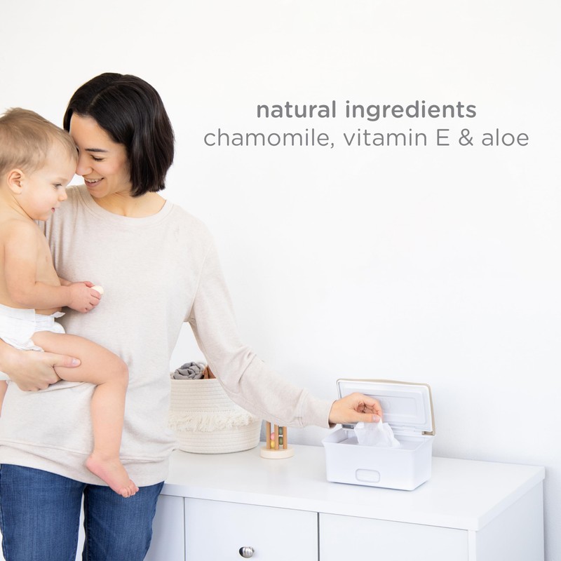 Ubbi Fragrance-Free Baby Wipes, 99% Water Based, EWG Verified, 1