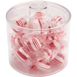 Pioneer Plastics 273C Clear Round Plastic Container with Lid, 4.0625" W x 3.5" H, Case of 36