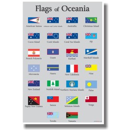 Flags of Oceania - NEW World Travel Poster