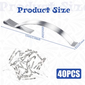 40 PCS Window Screen Tension Spring Corner Clips Clips to Hold Screens in Aluminum Channel 1/4” Wide 2-1/4” Long Flat Window Springs Replacement Prevent Screen Windows Shaking