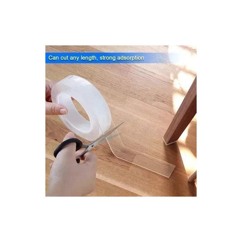 ML Cinta De Gel Doble Cara Reutilizable Transparente Lavable