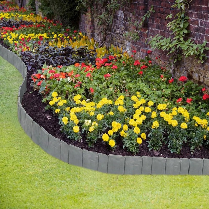 Garden Edging 40pcs, Faux Stone Edging for Landscaping [4 Inch