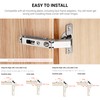 2 Pack Salice Pie Cut Lazy Susan Corner Hinge, 65