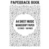 Music Manuscript Paper A4: 12 Stave / Staff Manuscript Pad