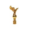 Lamp Finial-EAGLE ON ORB-Polished Brass Finish, Highly detailed metal casting