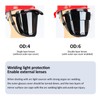 PC Welding Mask 180° Large View Wearable Welding Mask High