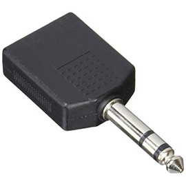 Conversion Meijin AV/652J-65PS (2P) 0.2 inch (6.5 mm) Stereo Audio 2 Distribution Adapter, Pack of 2