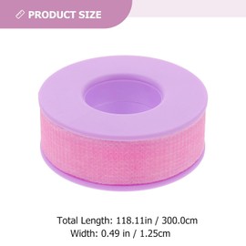 CHILDWEET Cinta para Pestañas, Cinta Adhesiva para Pestañas de Gel de Silicona No Tejida, 3 Rollos, Fácil de Transportar, Transpirable, para Uso Diario y para Individuos