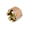 sourcing map 2Pcs M14x2mm Hexagon Slotted Nut, Grade 10 Carbon