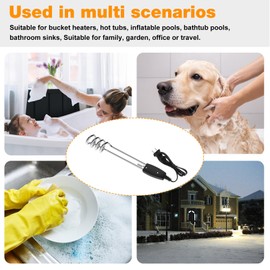 RO6G 10" 1000W-110V Water Heater Portable Electric Immersion Element Boiler Travel