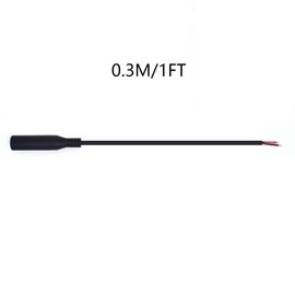 EAHOSUCC 3PCS 0.3M/1FT 6.35mm Female Plug Open End，6.35mm Speaker Wire to Aux 1/4 TS Cable for Replacement 2 Pole Jack Cable Wire