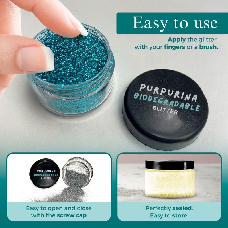 Biodegradable Glitter Eco Friendly Red 4g Size 0.2mm Glitter Face