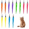 Gaaines 12 Pcs Cat Wand Toy Refills,Cat Teaser Furry Tail