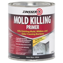 Rust-Oleum 276087 White Zinsser Mold Killing Primer, 1 quart Can (Pack of 4)