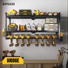 SOYEEZE Power Tool Organizer - 8 Drill & Screwdriver Wall