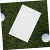 BESPORTBLE 35pcs Golf Score Tracker White Coated Paper Scoreboard for