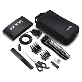 Andis 24440 Select Cut 5-Speed Adjustable Blade Cord/Cordless Clipper Kit, 10pc, Black