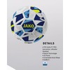 JAKO Iconic Play Ball, White/Navy/Neon Yellow, 5