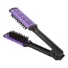 Clamp Flat Brush Double Sided Hair Straightening Artificial Bristle Splint