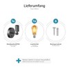 ledscom.de ledscom.de Pack of 3 vintage E27 wall lights FETRO