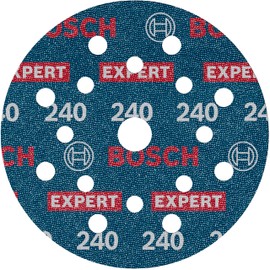 Bosch 6 x Expert O780 Film Sanding Disc, 125 mm (for Hardwood, Paint on Wood, Diameter 125 mm, Grit 240, Professional Accessories, Random Orbital Sander)