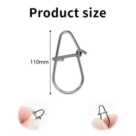 FMYODWU 100 Pieces Fishing Snaps Fishing for Swivels Fishing Set 0# Quick Change Trout Carabiner Snaps with Duo Lock Easy Snap for Trout & Pike & Bass Bait Swivel