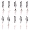 Shaddock Metal Spoon Fishing Lures 10pcs Spinner Baits for Trout