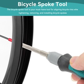 HERCHR Bicycle Spoke Nipple Screwdriver Bike Nipple Driver Tool Wheel Spoke Nipple Connection Tool for MTB, Road Mountain Bicycle