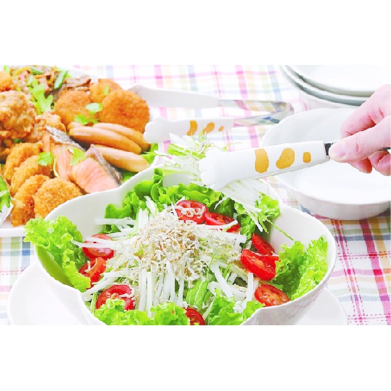 Tanabe Hardware Tabletop Tongs, Tora, White