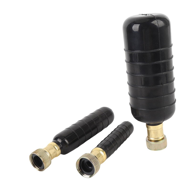 Jectse Rubber Drain Bladder Unclogger 3PCS Kit for Pipe, Suitable