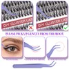 Cluster Lashes Extensions Kit 240 Pcs D Curl Individual Lashes
